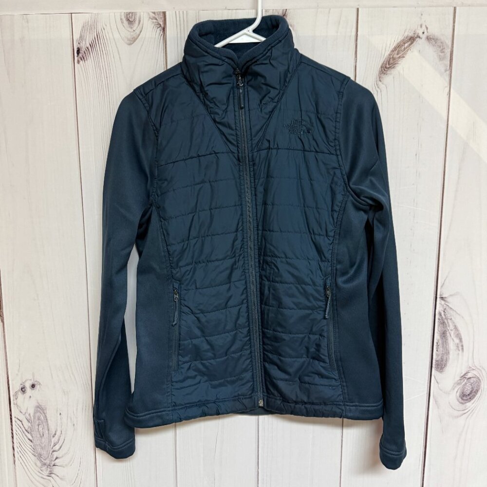 The North‎ Face Hybrid Insulated Jacket Women’s M Deep Navy Thumbholes EUC